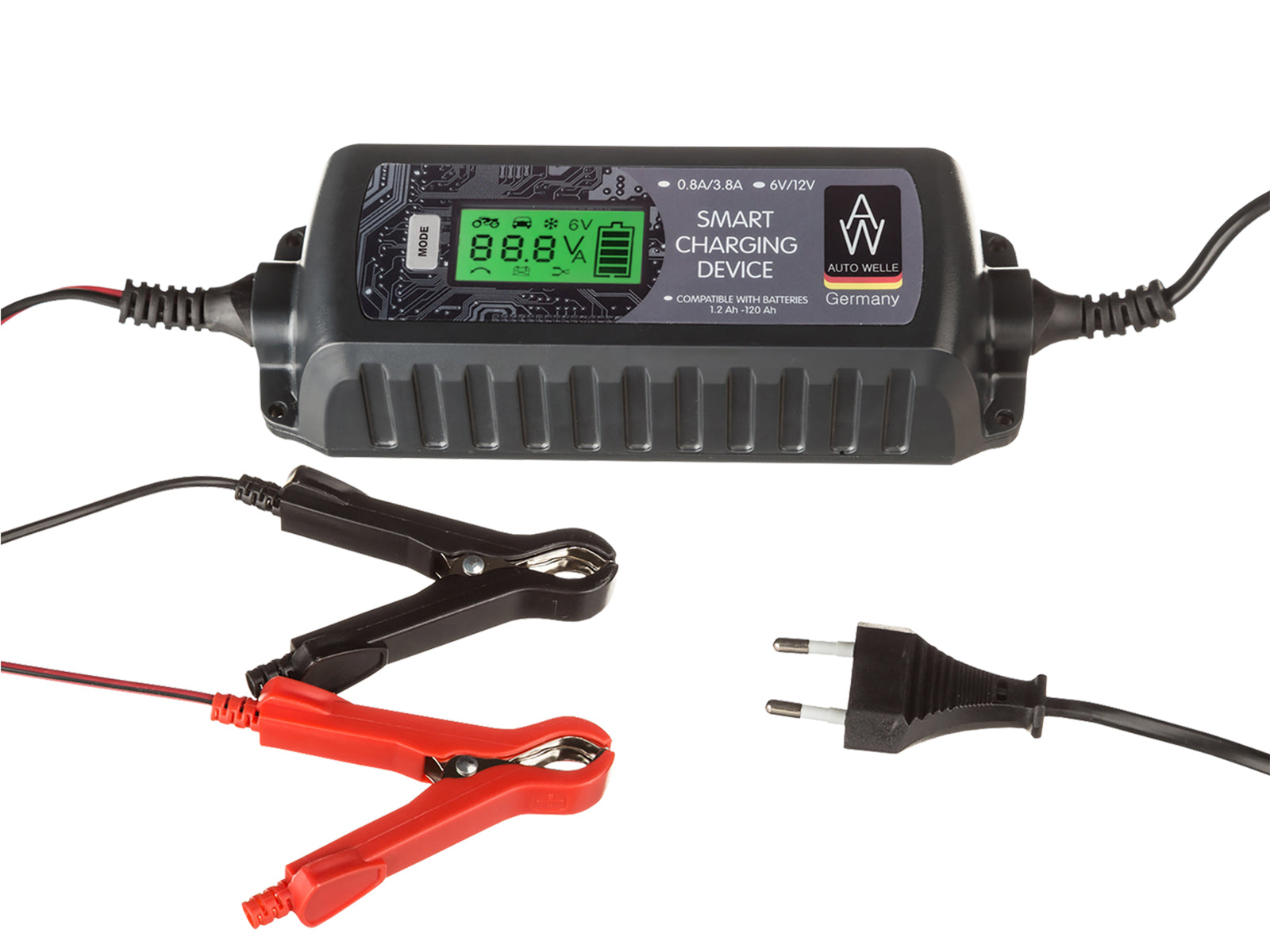 Інтелектуальний зарядний пристрій для акумулятора автомобіля AW05-1204