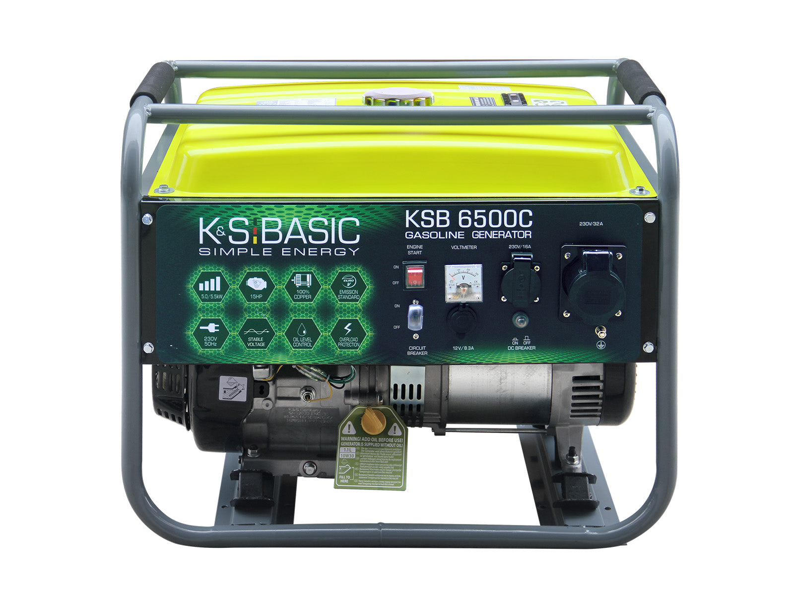 Бензиновий генератор KSB 6500C